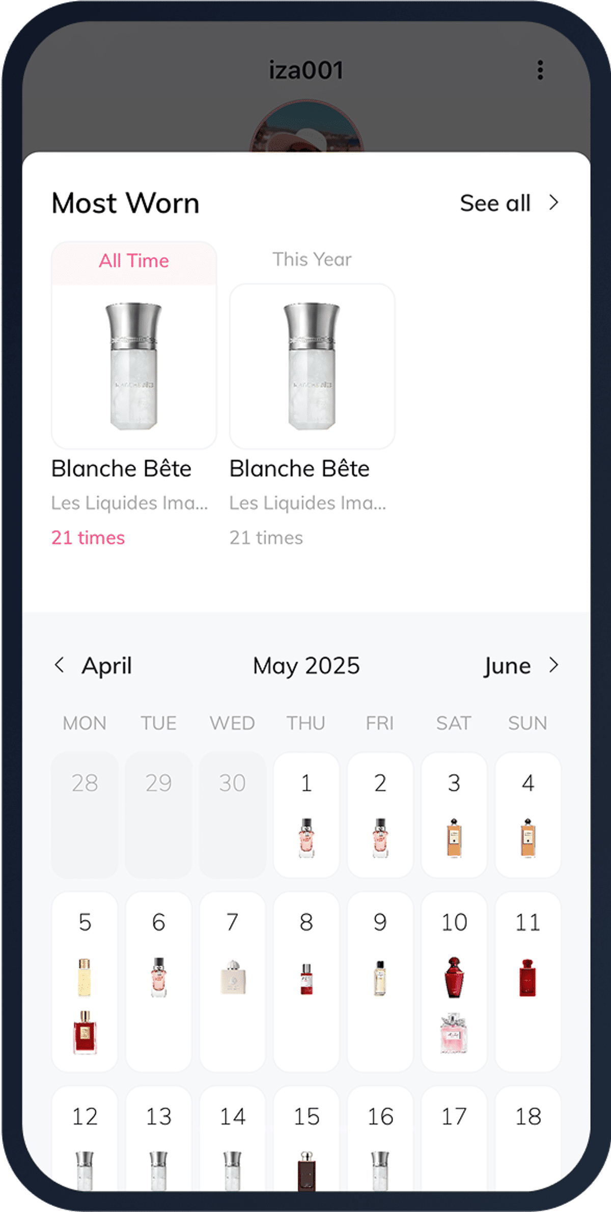Scent Calendar App Preview