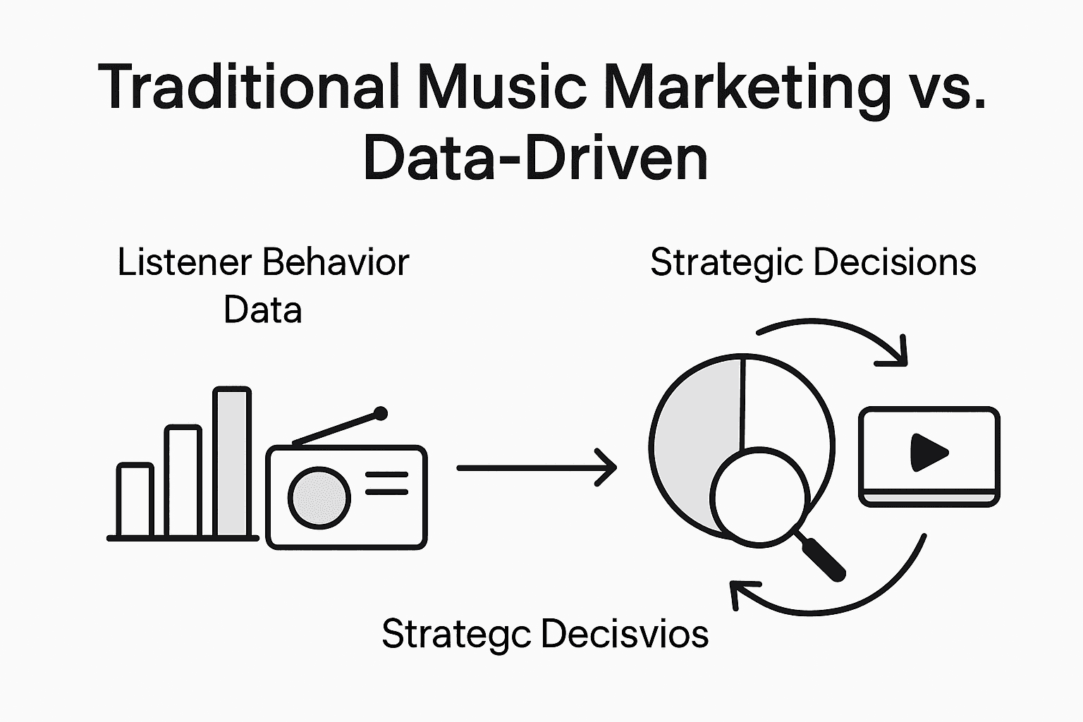 Infographic: Traditional vs data-driven music marketing