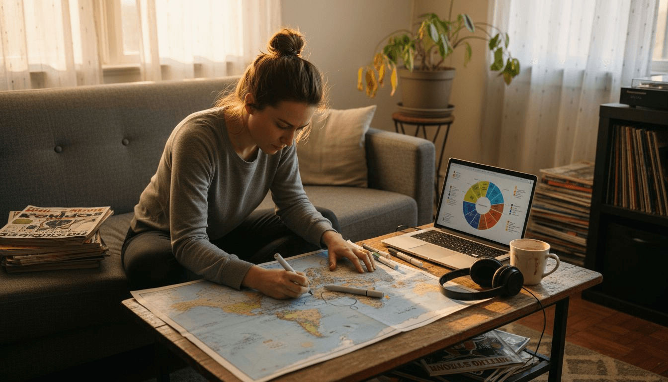 Woman highlighting global music genre trends