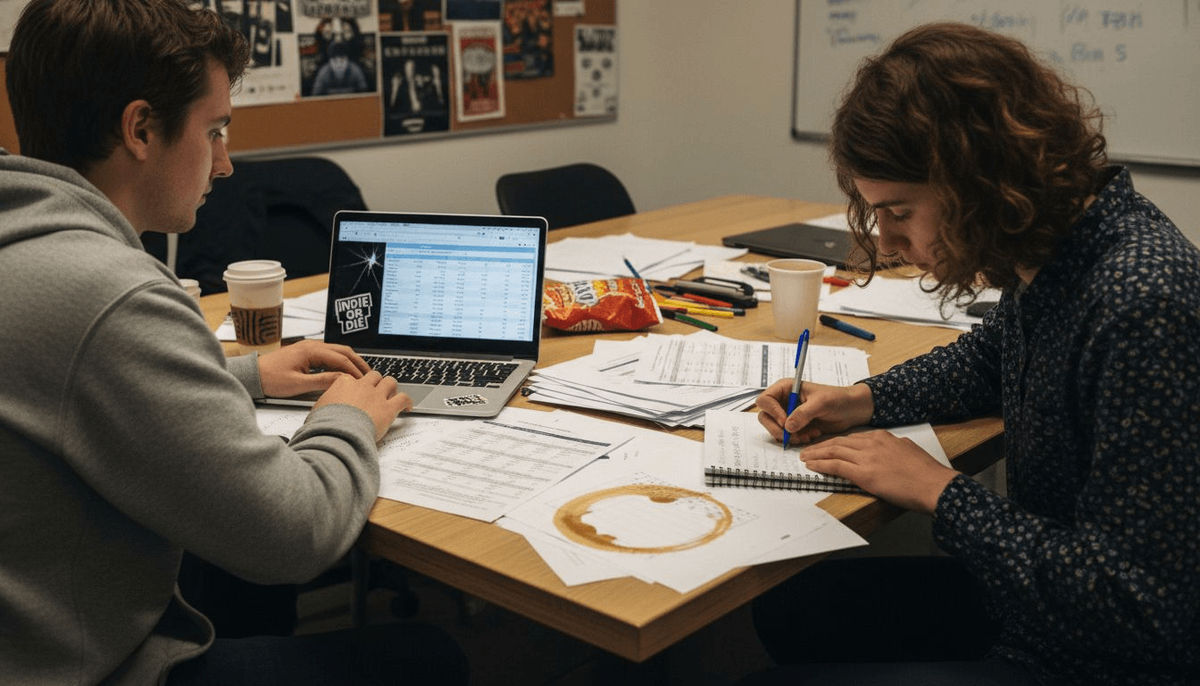 Team analyzing aggregated private playlist data