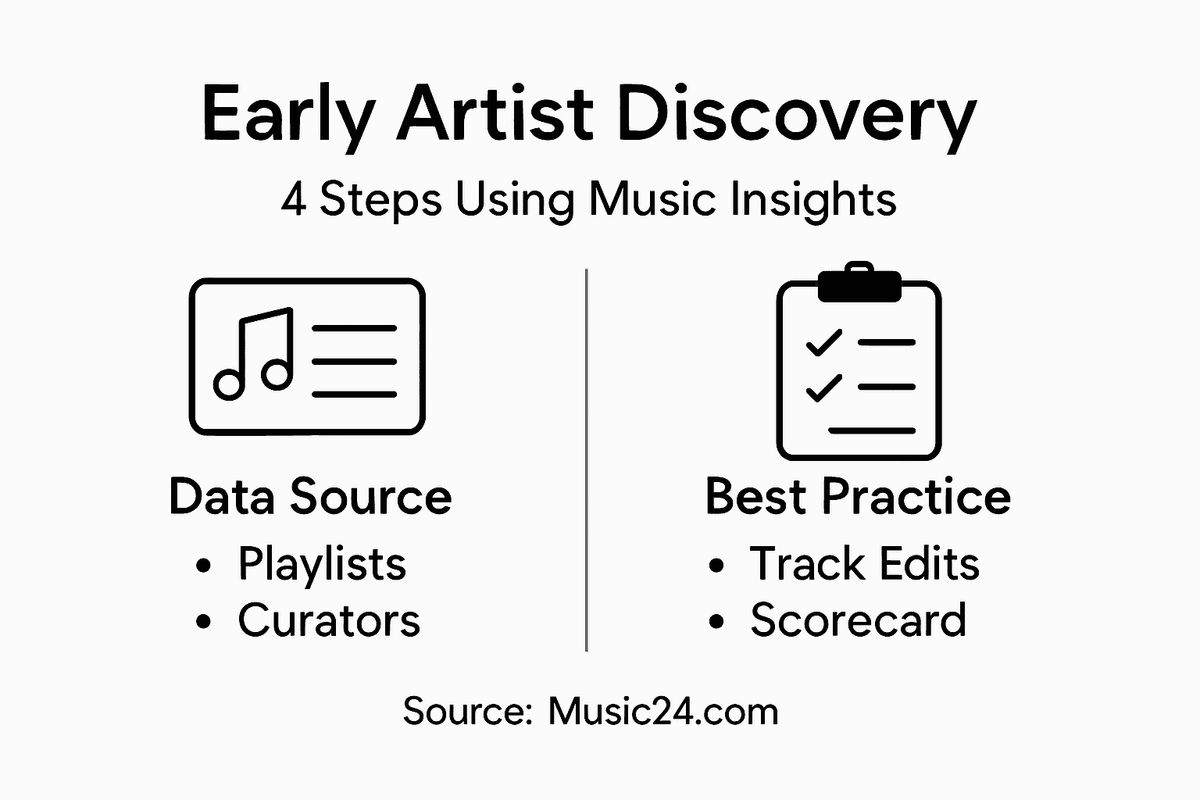 Infographic shows early artist discovery steps
