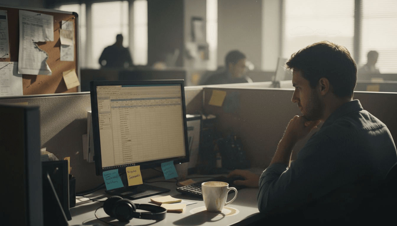 Data analyst reviewing music playlists