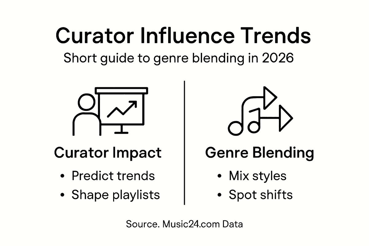 Infographic: curator influence and genre blending