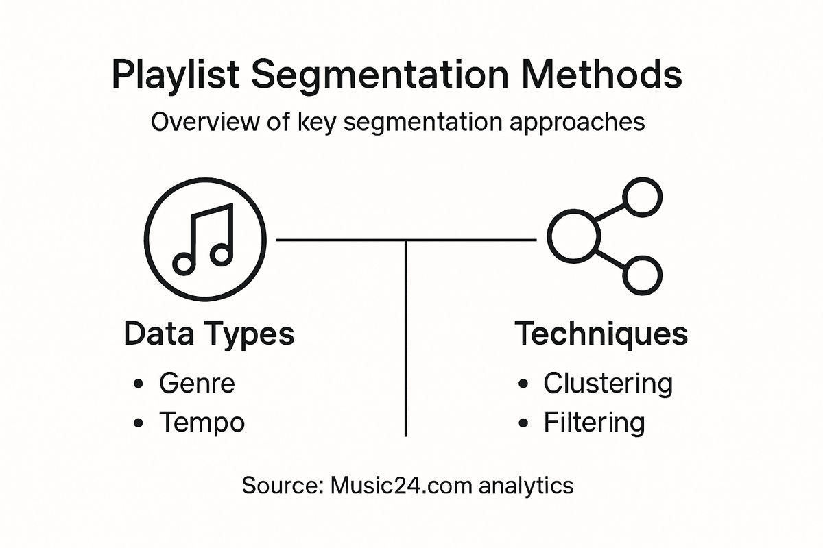 Infographic overview of playlist segmentation methods
