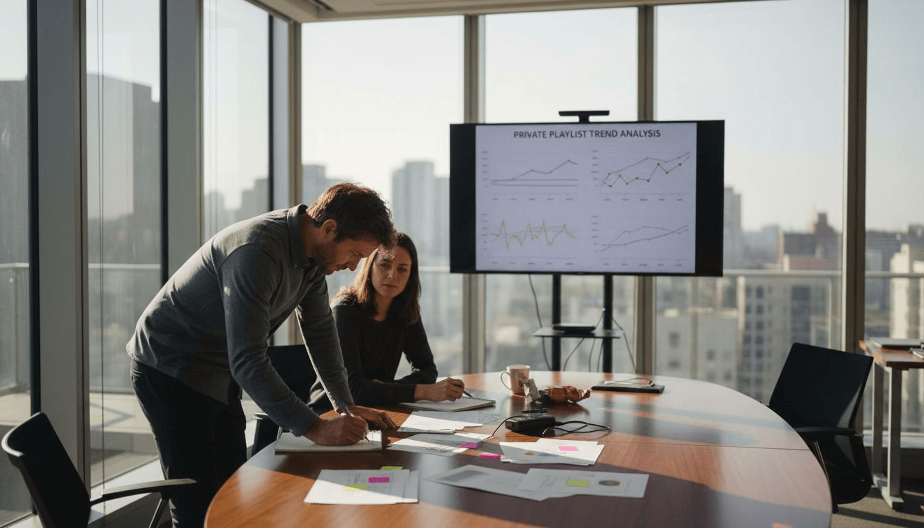 Team analyzes music trends with graphs