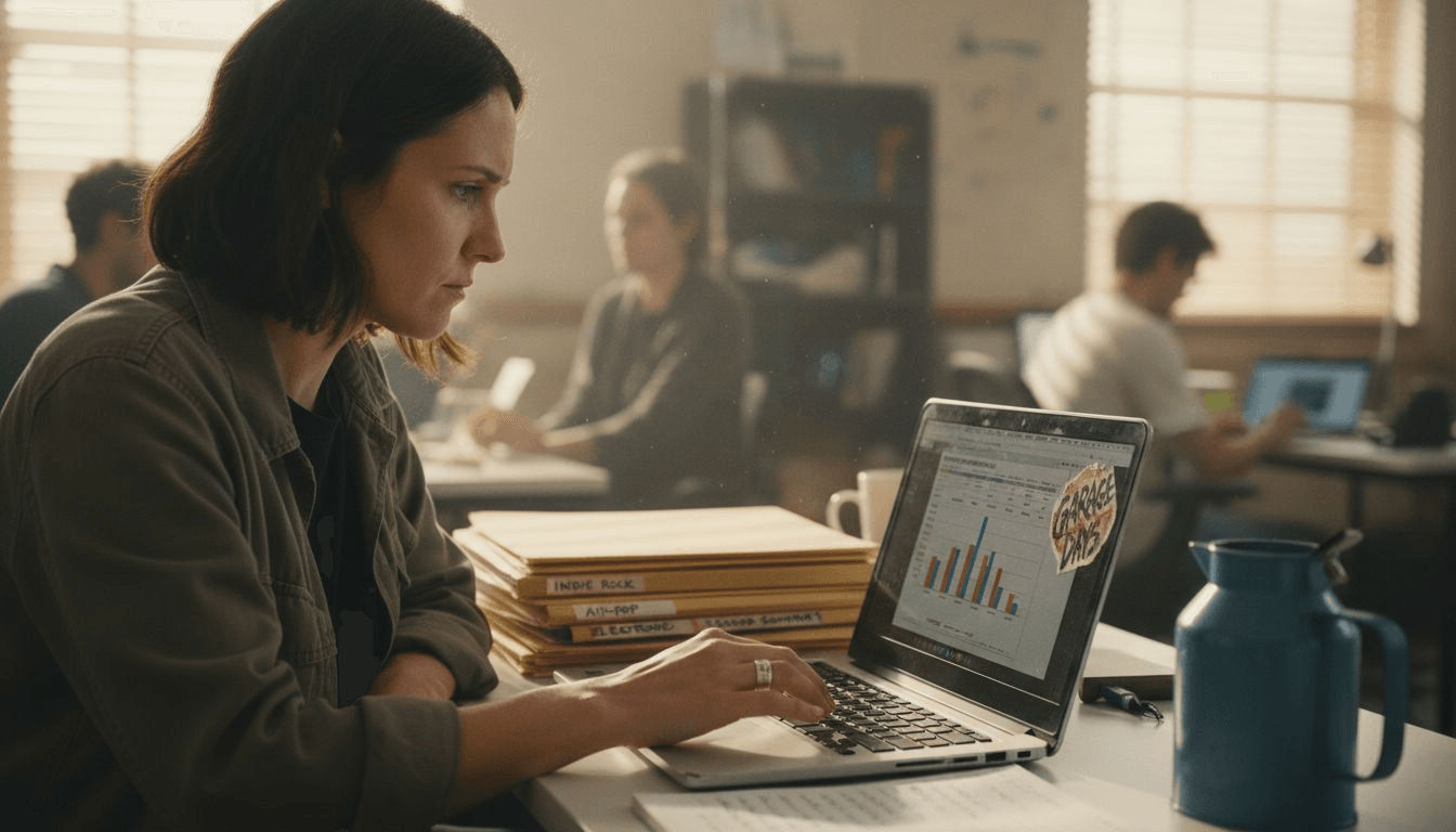 A&R specialist tracks emerging artist patterns