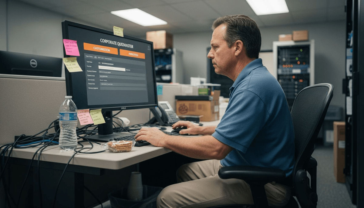 IT specialist customizes team game settings