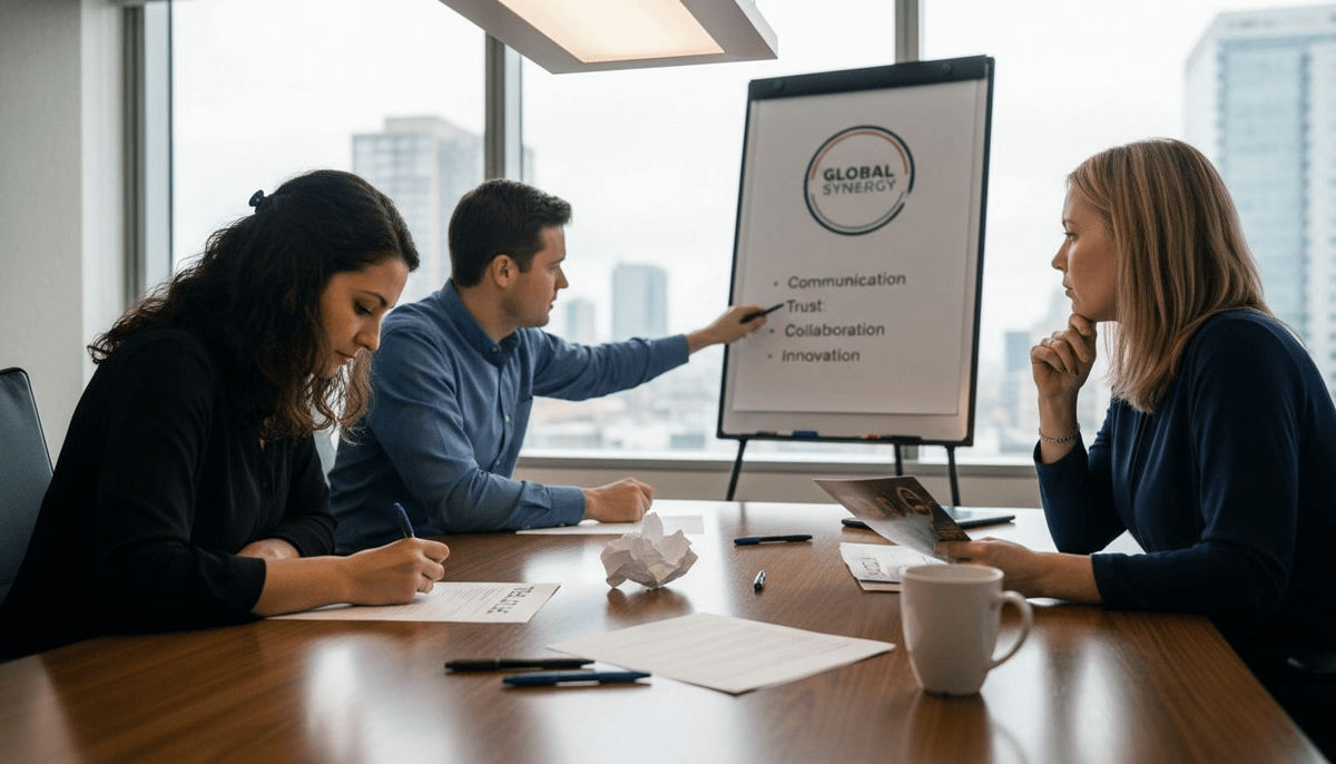 Employees engaged in branded experience workshop