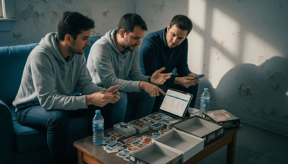 Employees reviewing team game format options