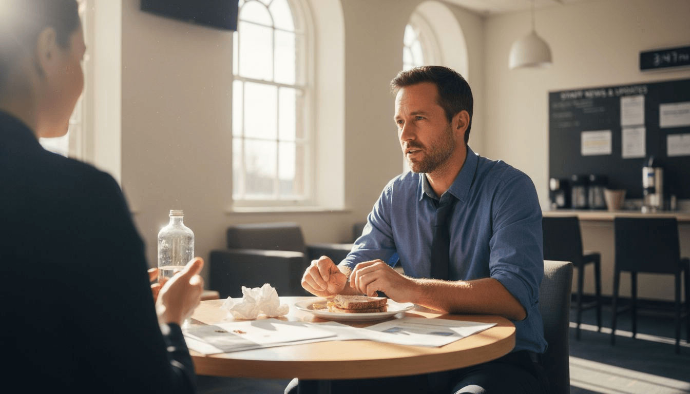 Team leader listening to colleagues’ feedback