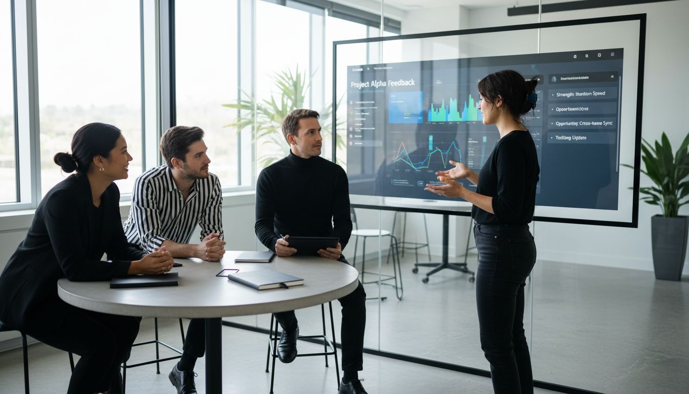 team feedback session