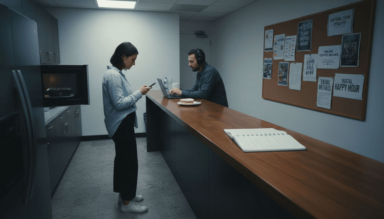 Candid view of hybrid team’s daily routines