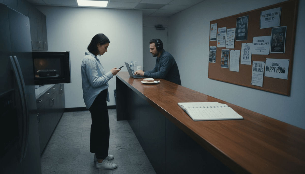 Candid view of hybrid team’s daily routines