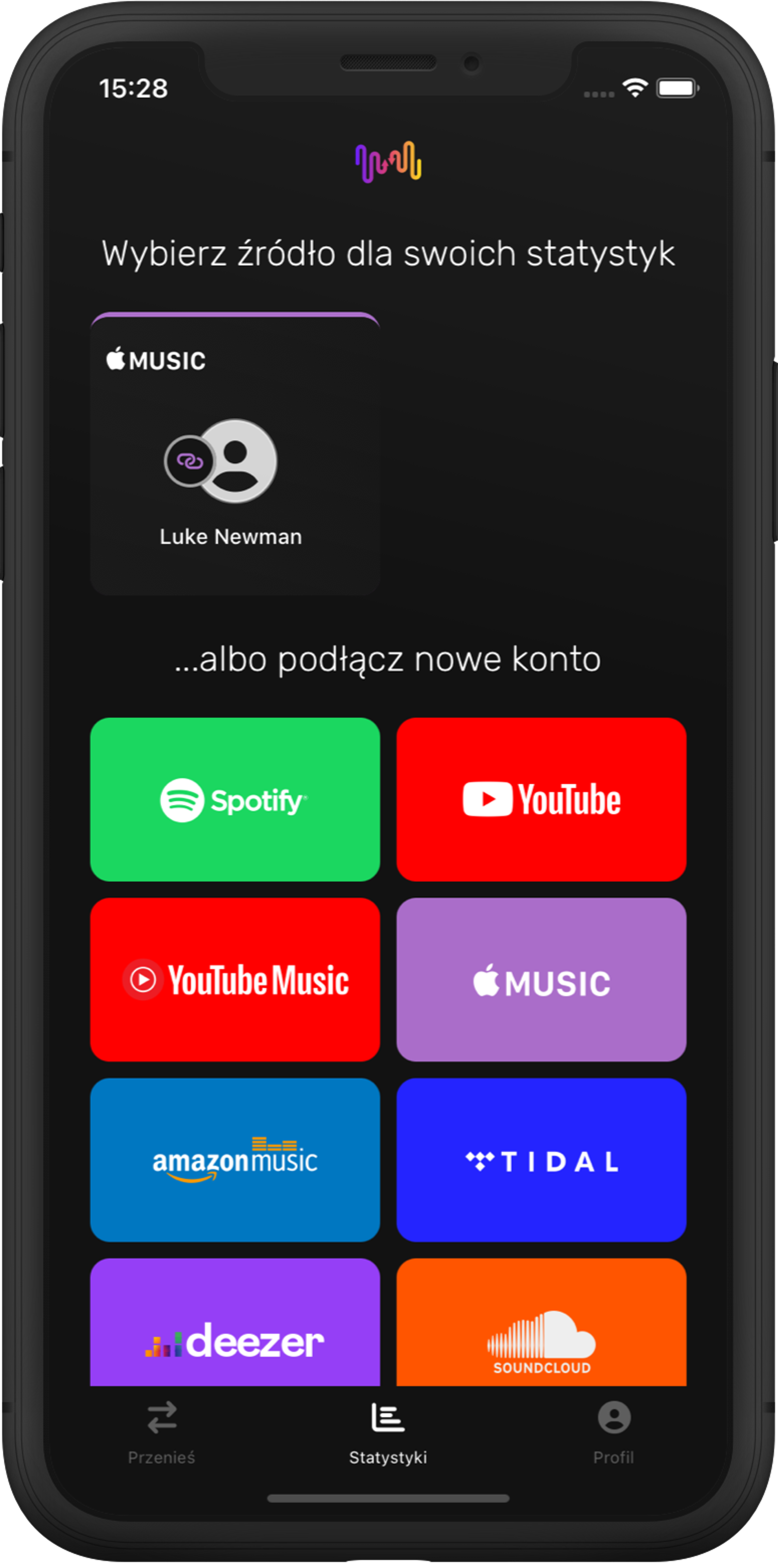 Wybierz serwis muzyczny