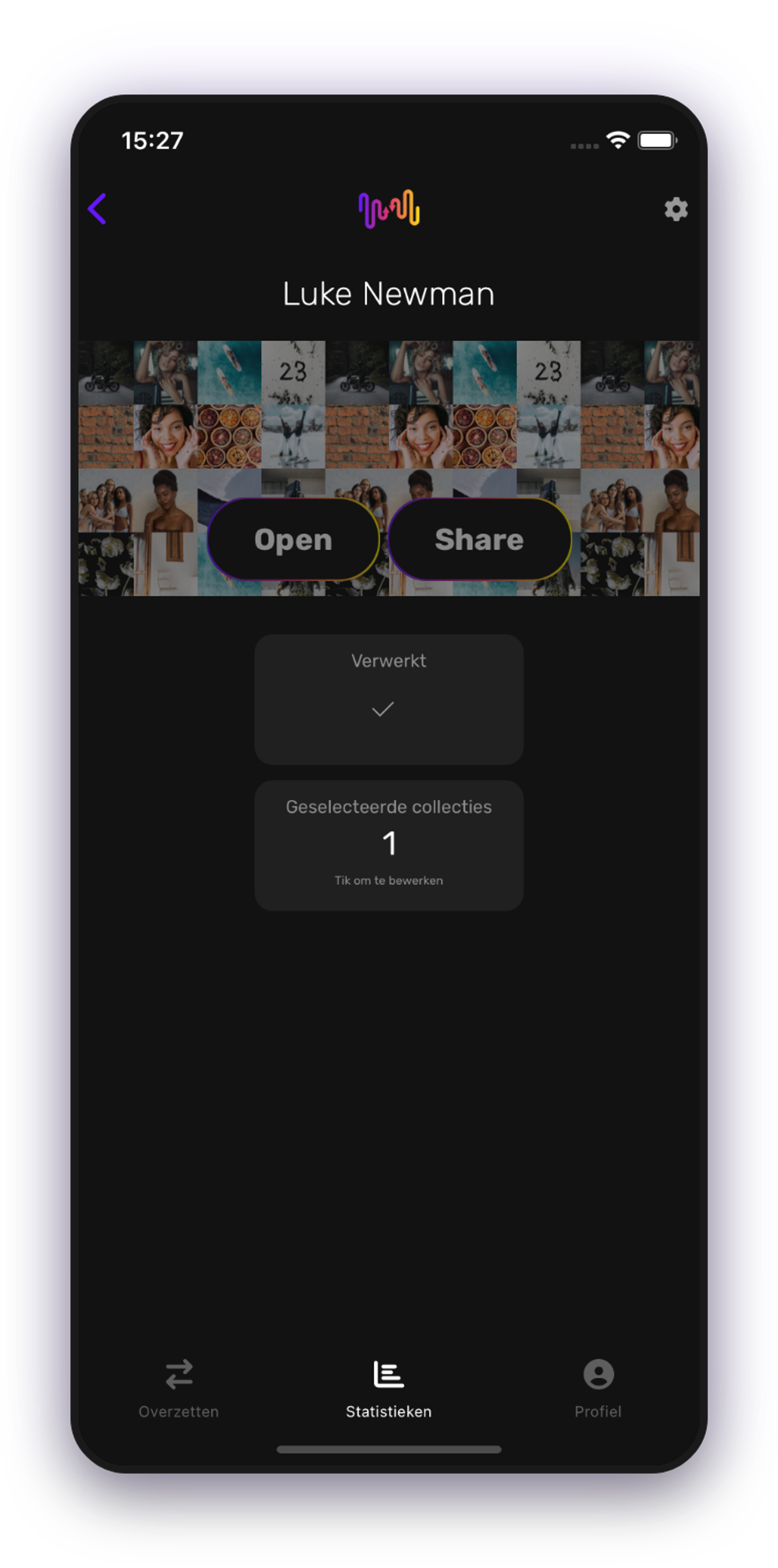 Selecteer je muziekdienst