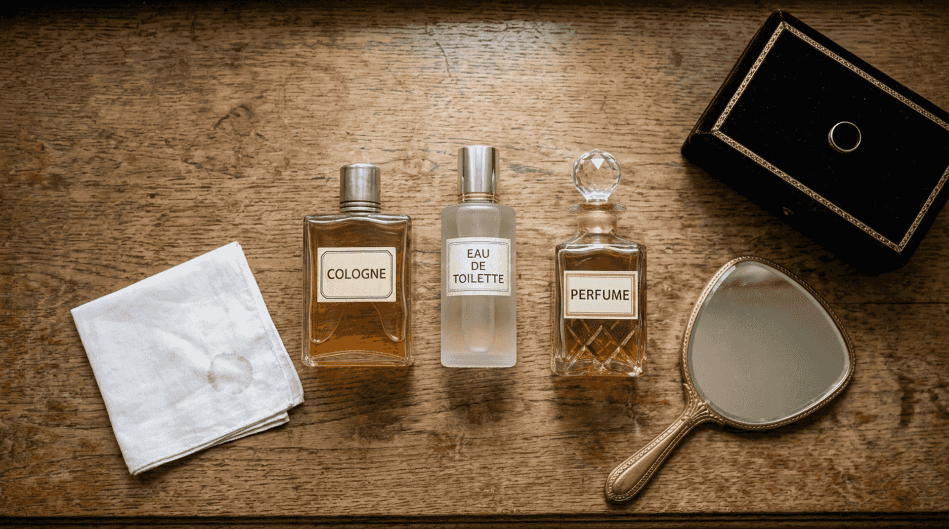 Understand the difference between cologne, perfume and eau de toilette