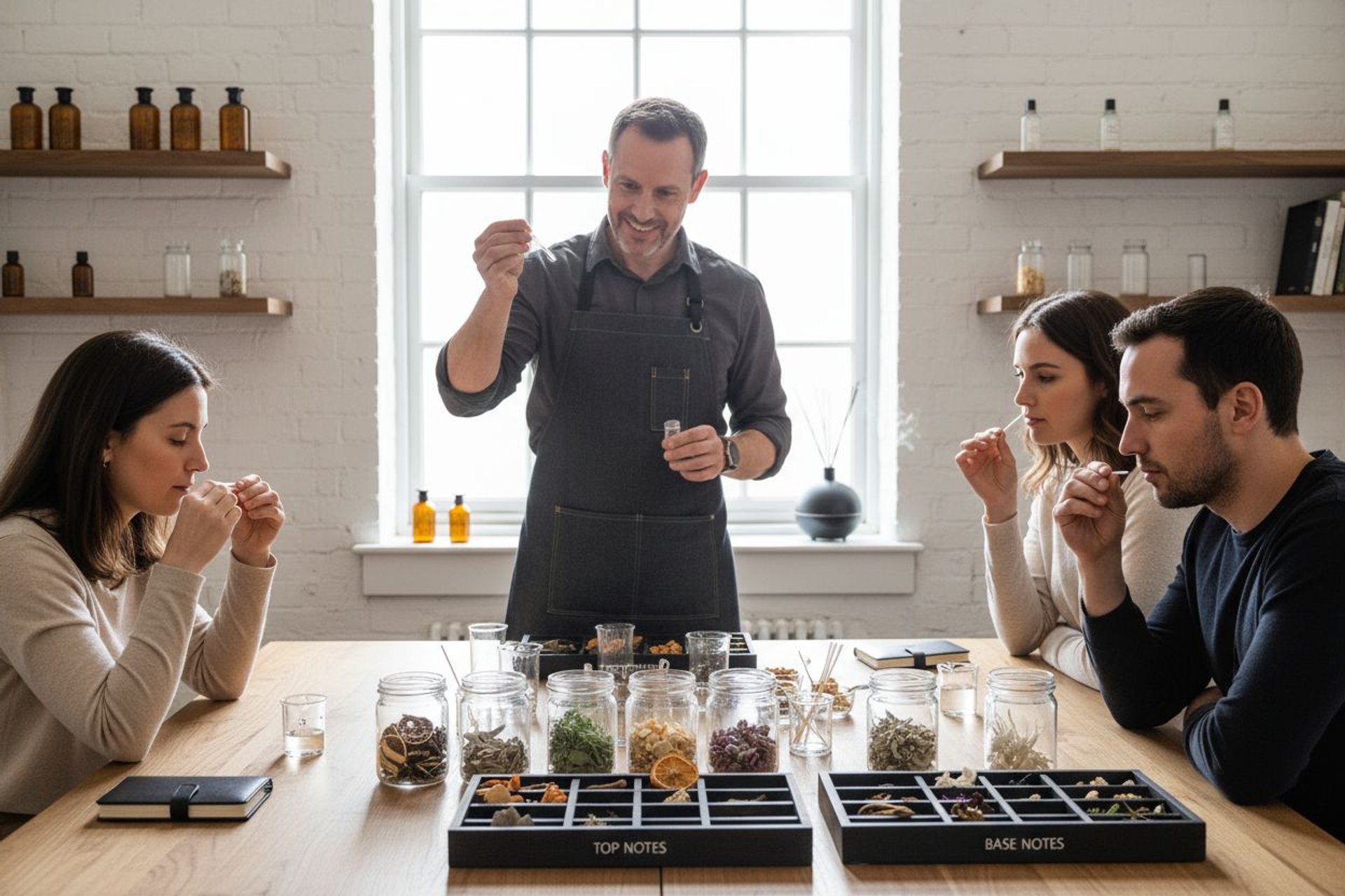 perfumery workshop blending