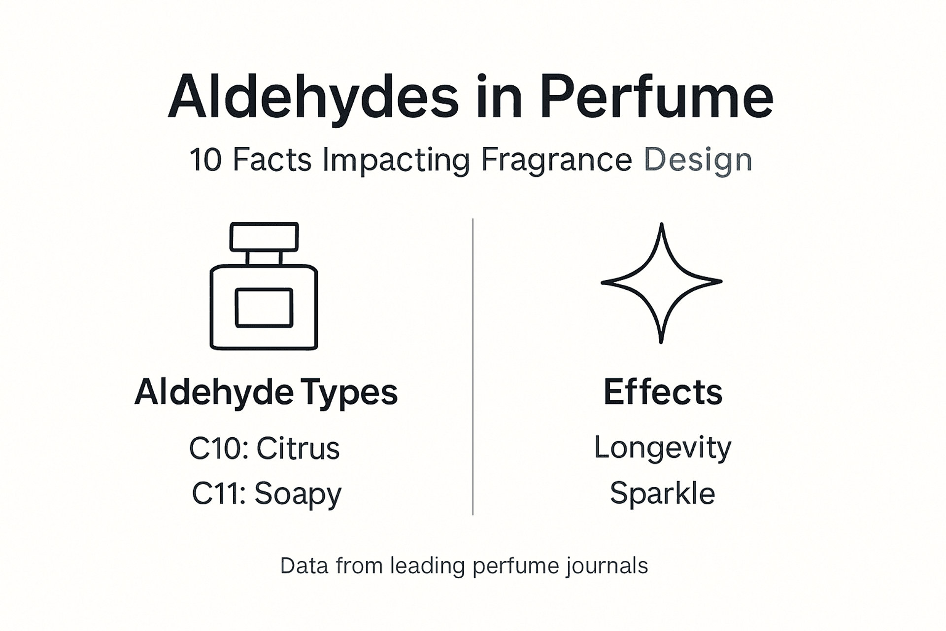 Infographic showing aldehydes’ types and effects