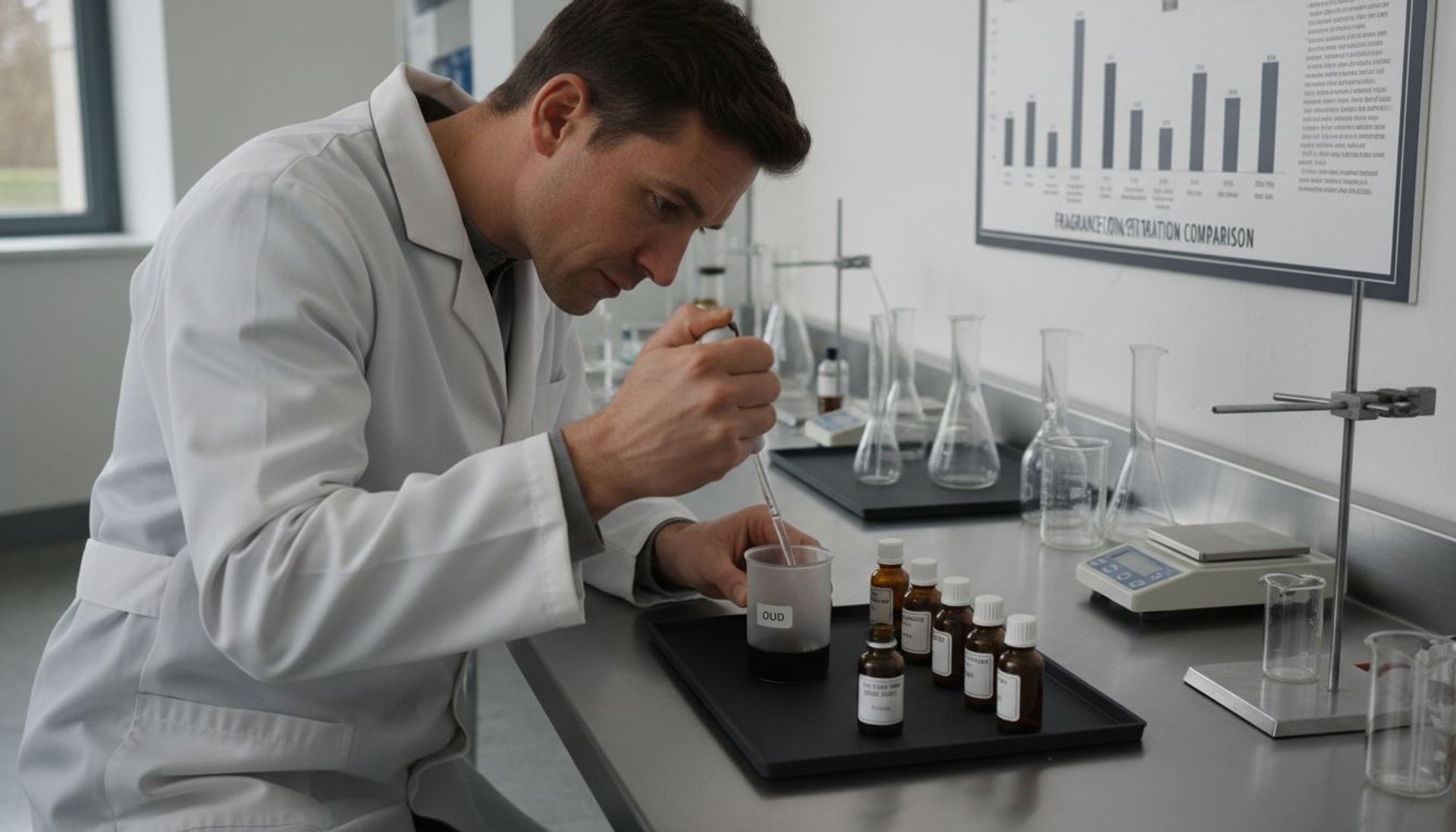 perfume laboratory process