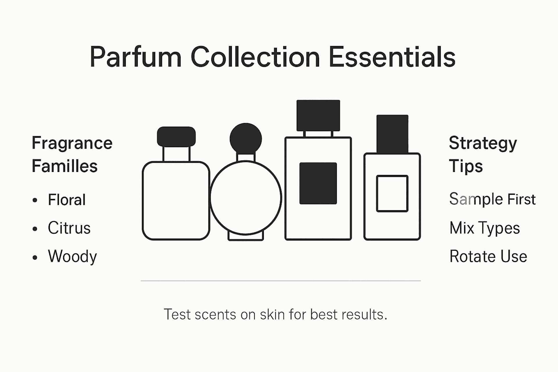 Infographic on building parfum collection