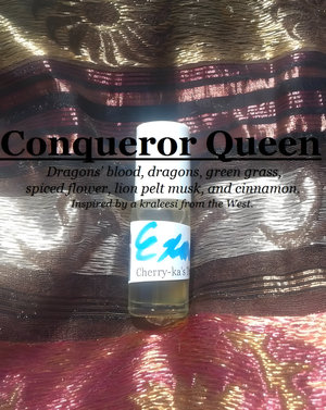 Conqueror Queen by CherrykasTrunk perfume bottle