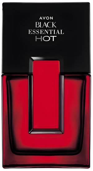 Black Essential Hot by Avon perfume bottle