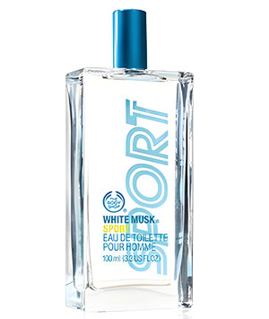 White Musk Sport by The Body Shop perfume bottle