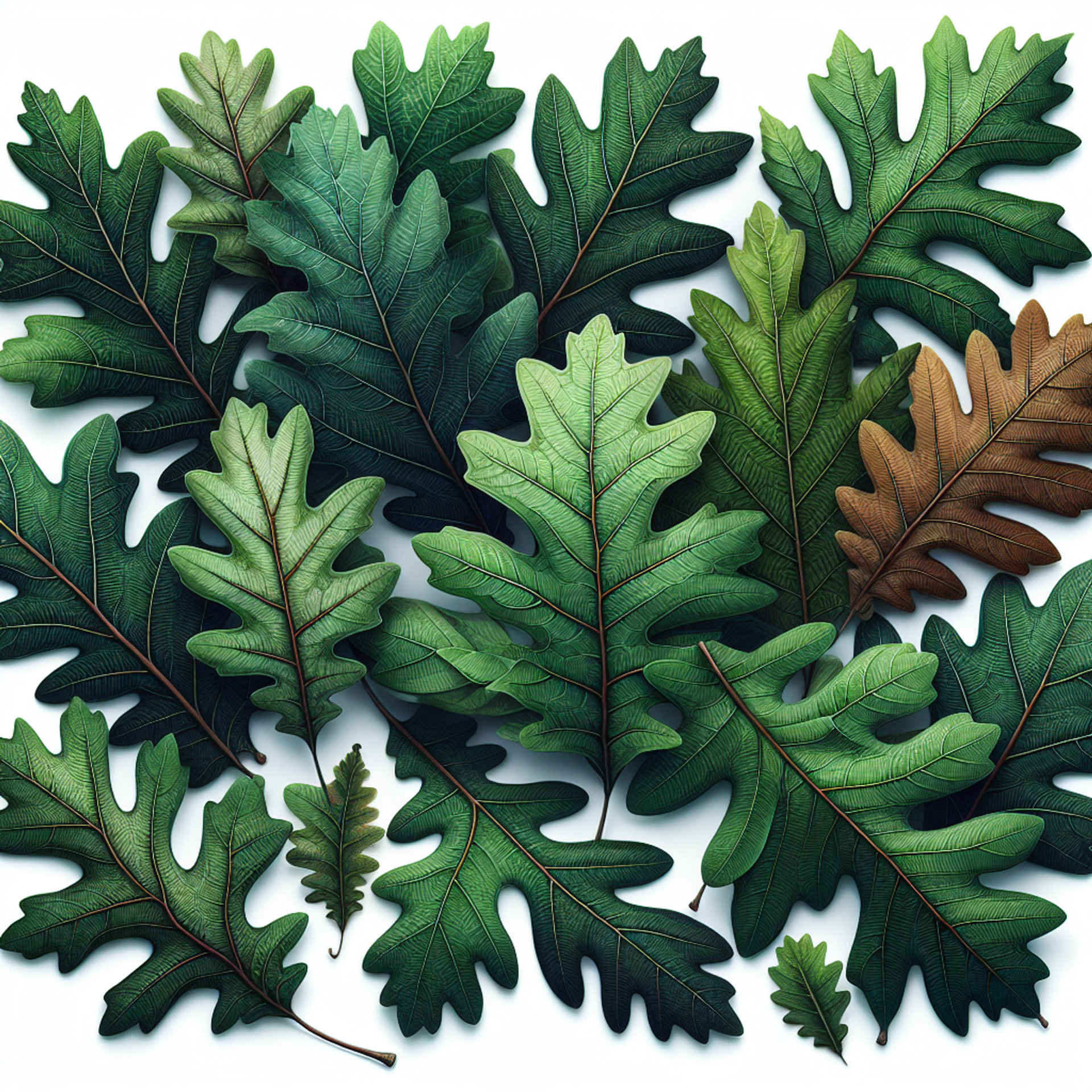 Picture of Oak Leaves note