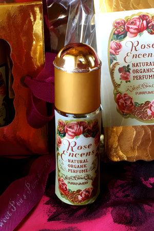 Rose Encens by Velvet & Sweet Pea’s Purrfumery perfume bottle