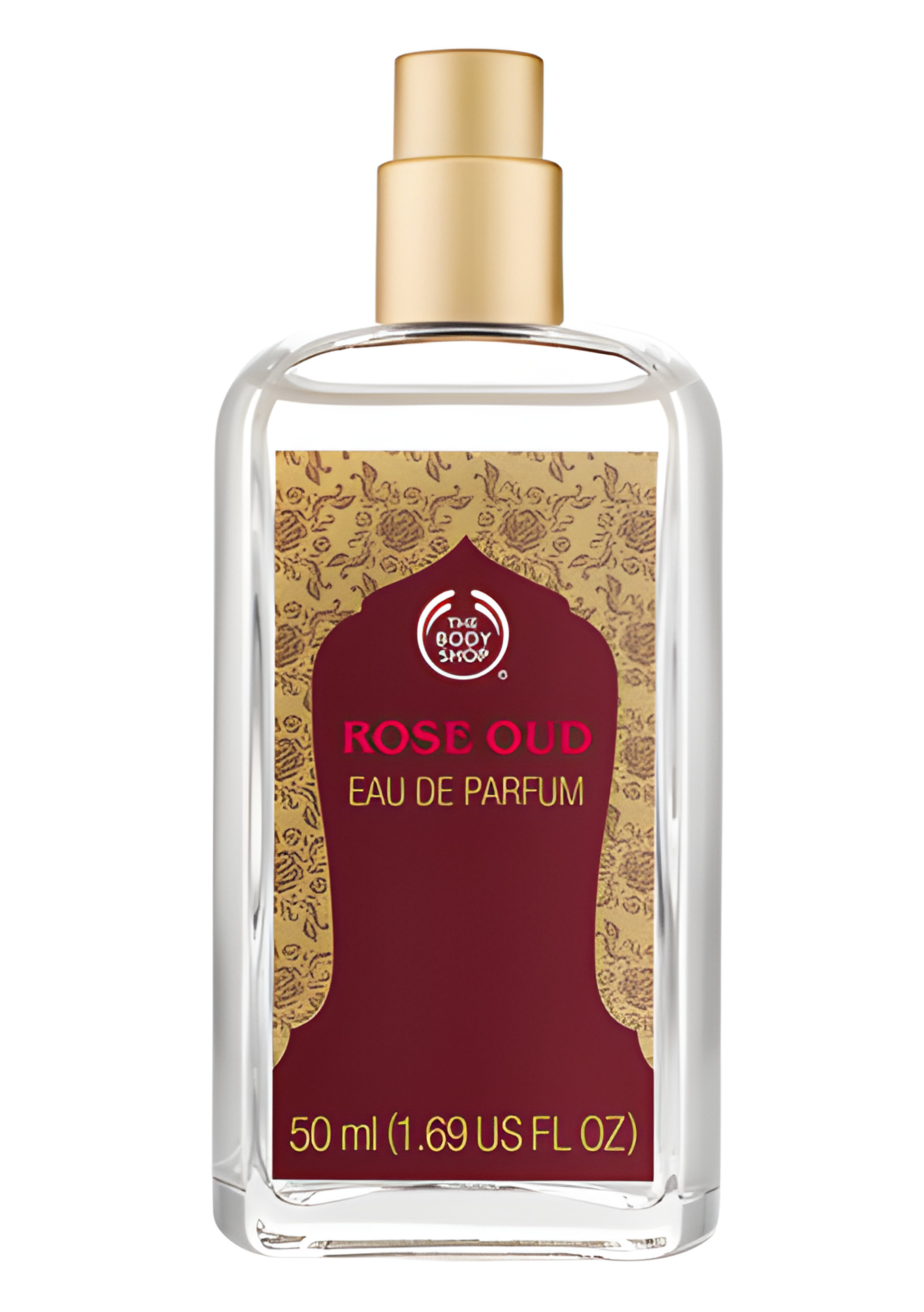 Rose Oud by The Body Shop perfume bottle