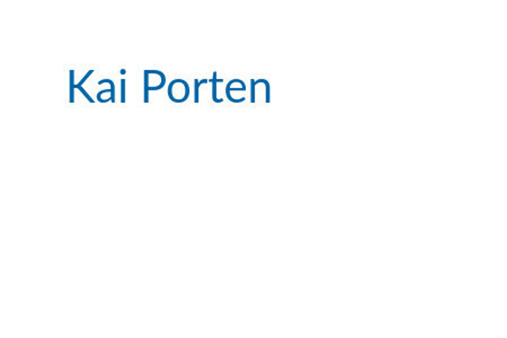 Picture of Kai Porten brand