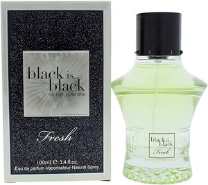 Black Is Black Fresh by Nu Parfums perfume bottle