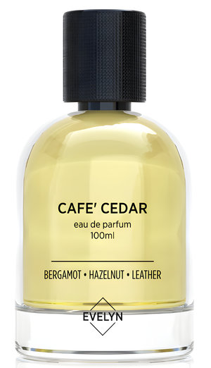 Cafe' Cedar by Evelyn perfume bottle
