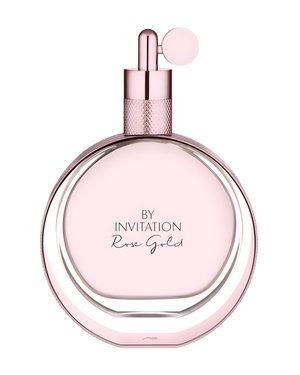 By Invitation Rose Gold by Michael Buble perfume bottle