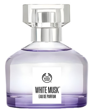 White Musk by The Body Shop perfume bottle