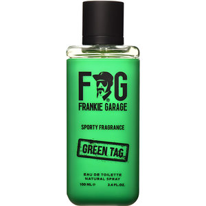 Sporty Fragrance Green Tag by Frankie Garage perfume bottle