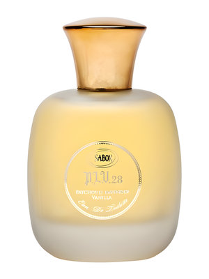 PLV 28 Patchouli Lavender Vanilla by Sabon perfume bottle
