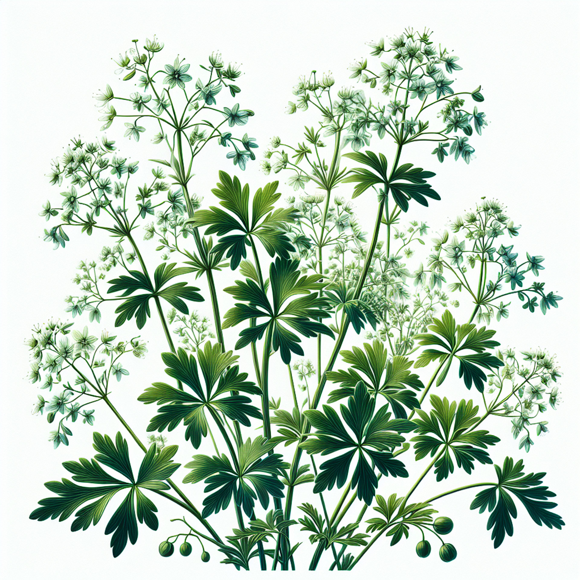 Picture of Woodruff or Galium Odoratum note