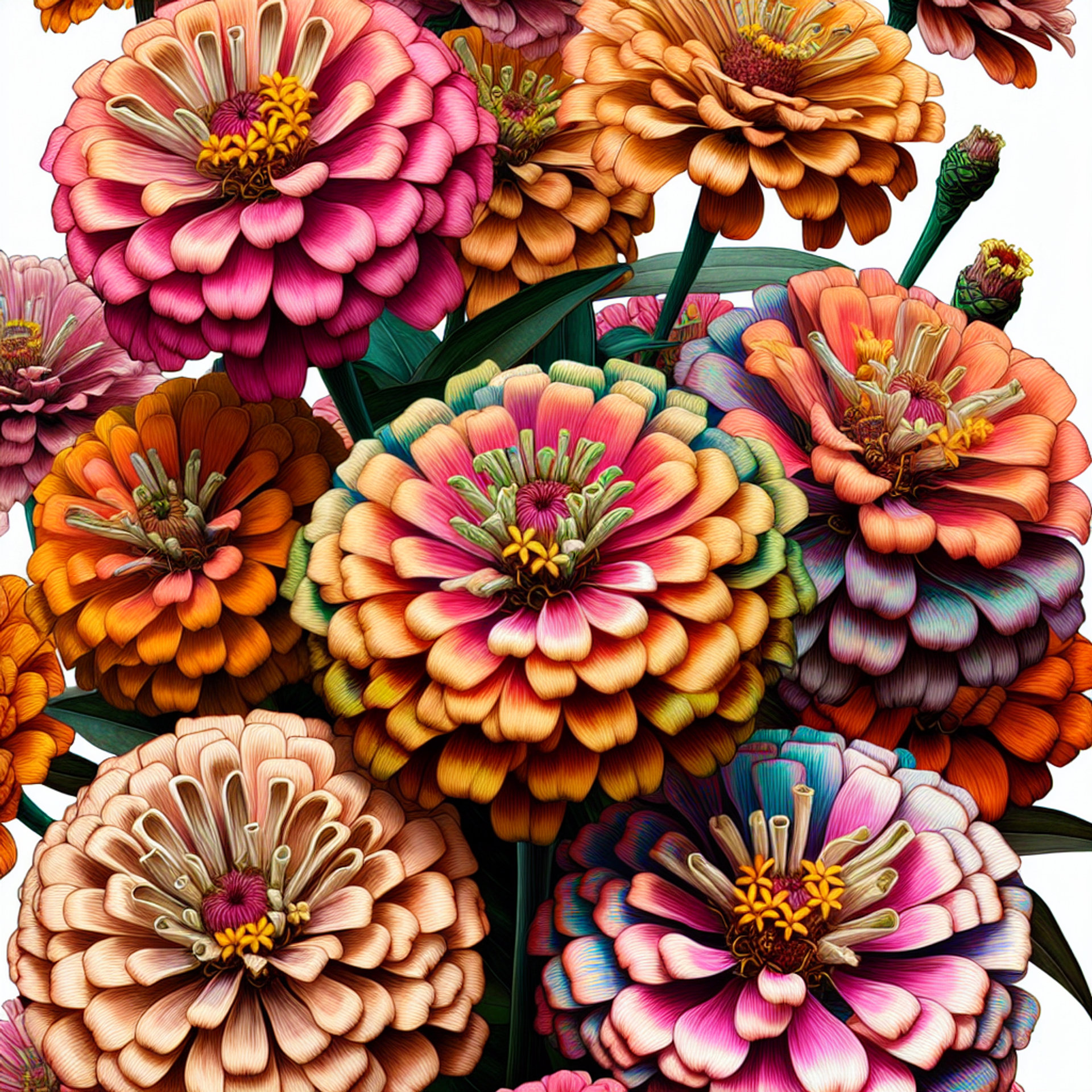 Picture of Zinnia note