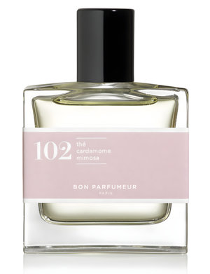 102 Tea, Cardamom, Mimosa by Bon Parfumeur perfume bottle