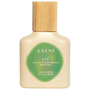 Lit by 5 Sens perfume bottle
