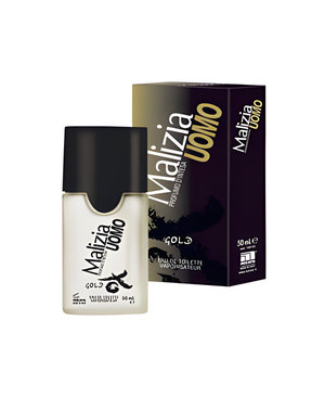 Malizia Uomo Gold by Mirato perfume bottle