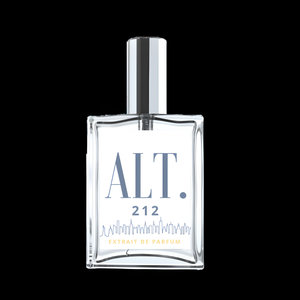 212 by ALT. Fragrances perfume bottle