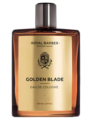 Golden Blade Eau de Cologne by Royal Barber perfume bottle