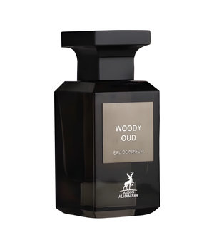 Woody Oud by Maison Alhambra perfume bottle