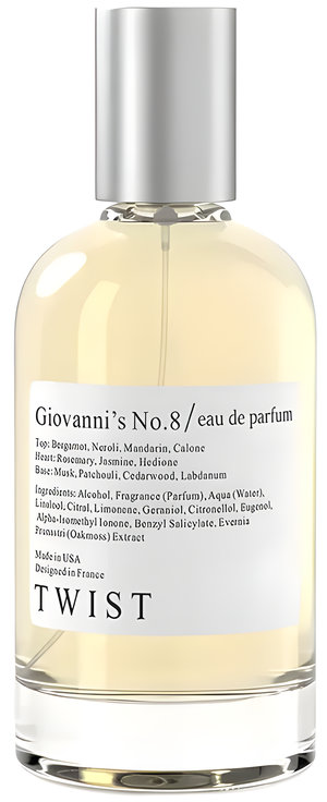 Giovanni’s No.8 by Twist perfume bottle