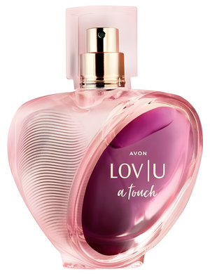 LOV | U a Touch by Avon perfume bottle