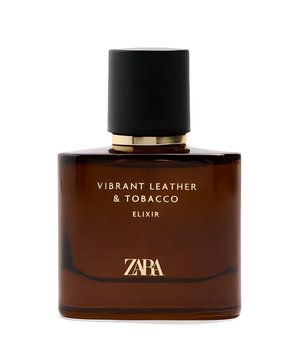Vibrant Leather & Tobacco Elixir by Zara perfume bottle