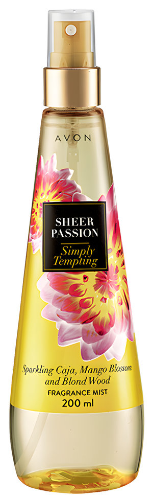 Sheer Passion Simply Tempting by Avon perfume bottle