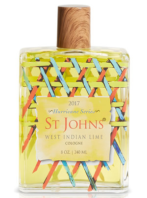 West Indian Lime Cologne Hurricane Series by St. Johns perfume bottle